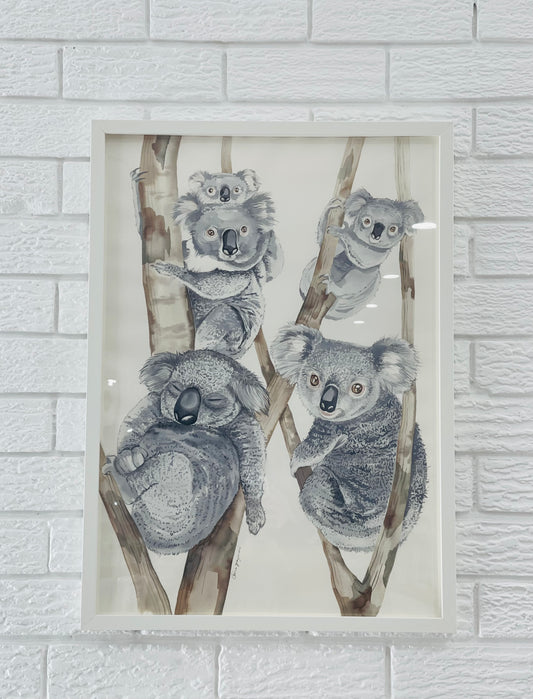 Koalas original watercolour illustration