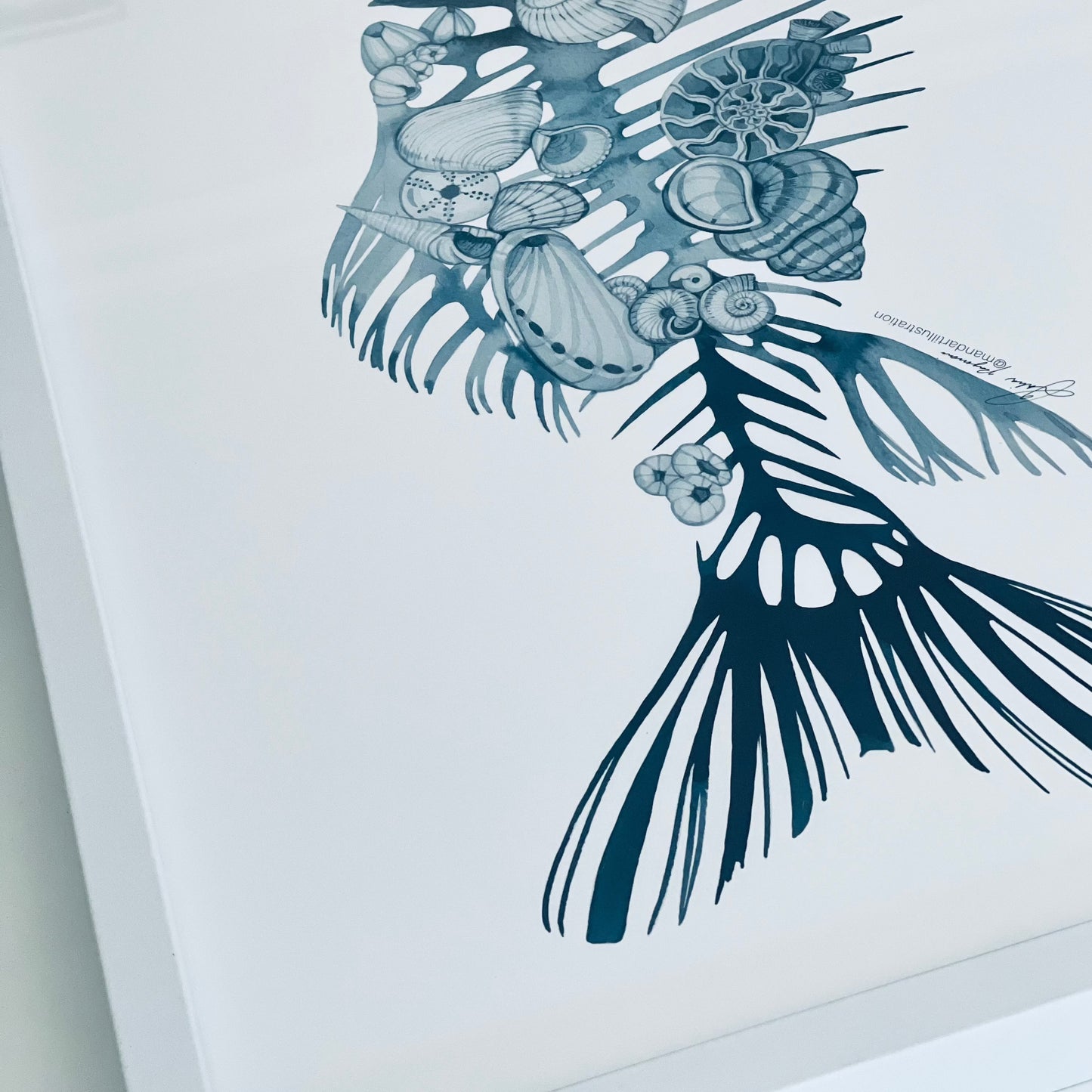 Ocean memory watercolour print
