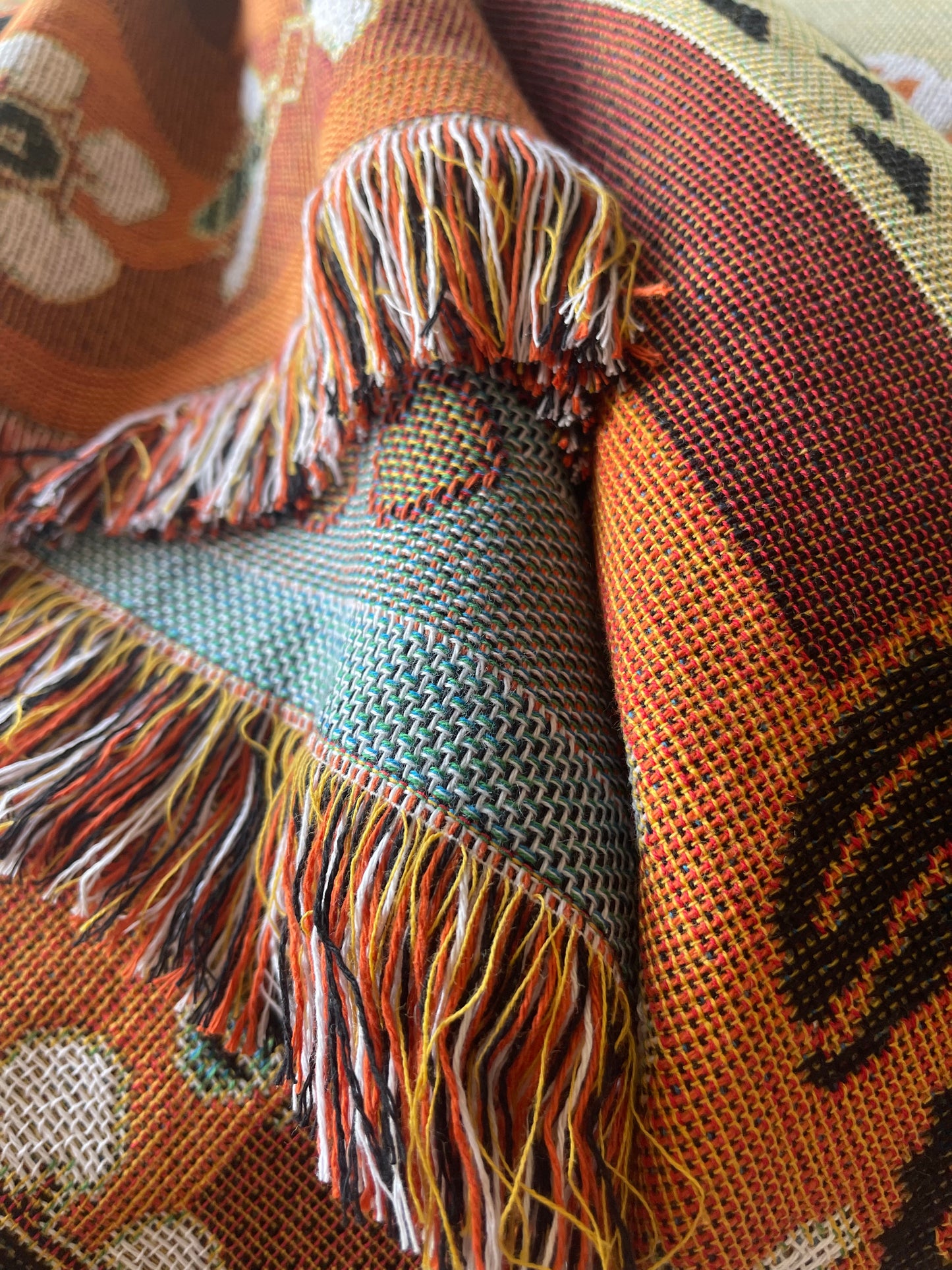 Mandart woven throw blankets bush baby