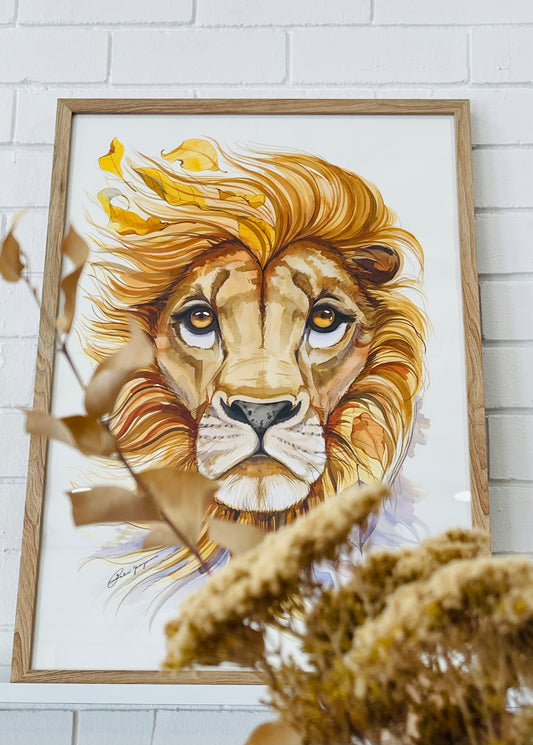Leo watercolour illustration