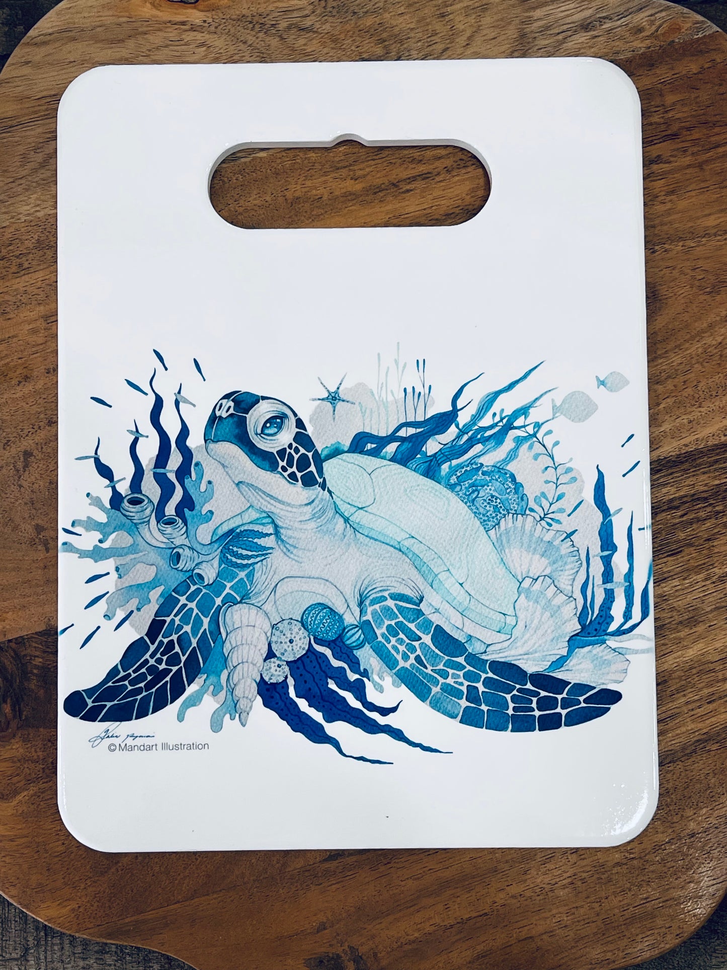 Baby turtle ceramic trivet