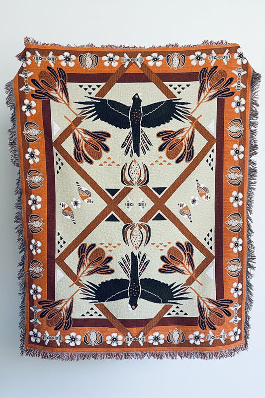 Mandart woven throw blankets