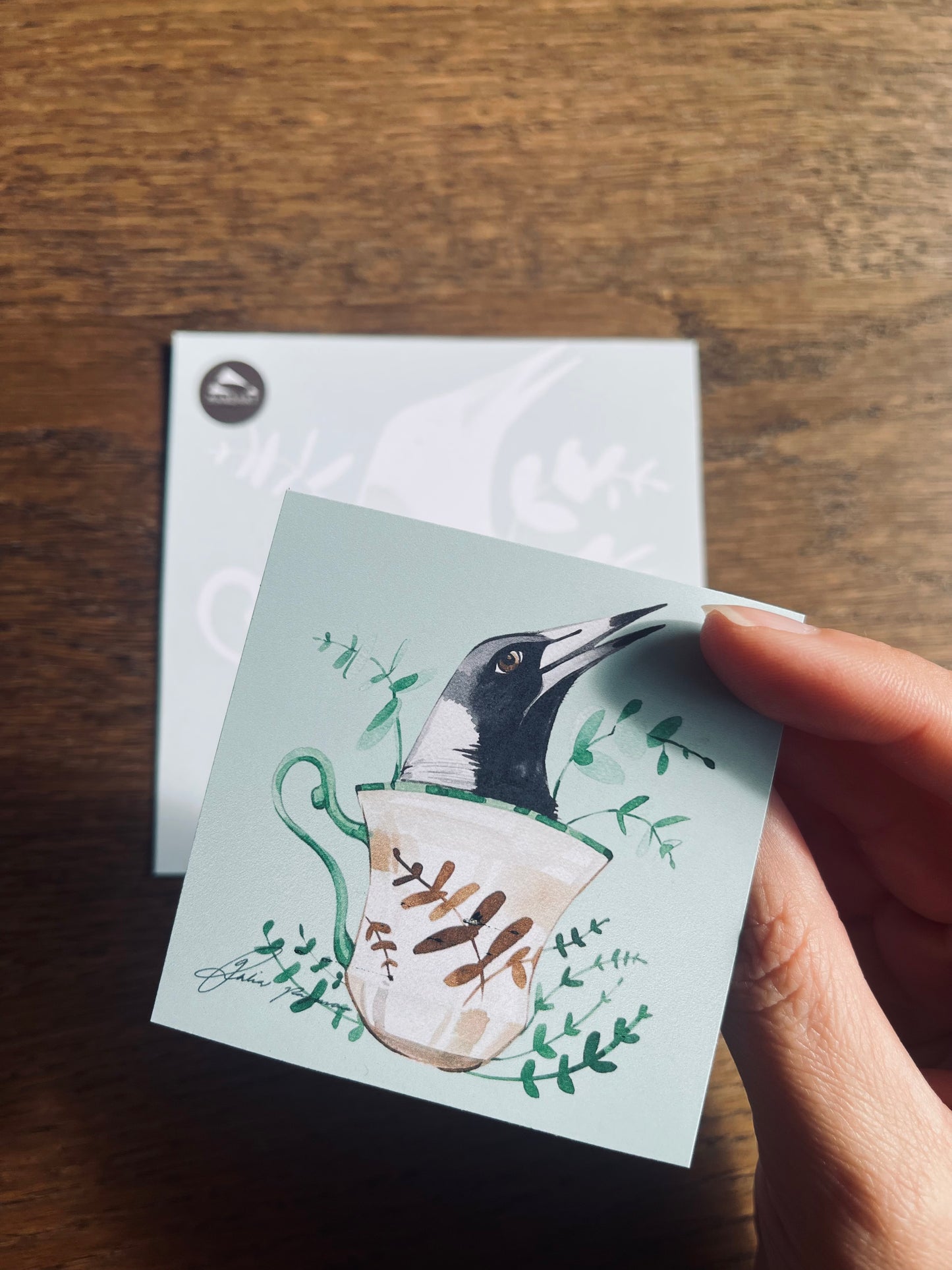 Magnet postcard