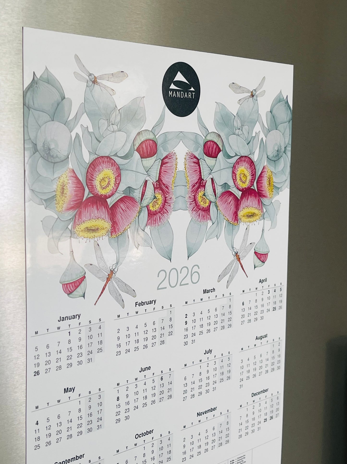 Mandart magnetic calendar 2026