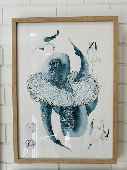 Oceans harmony original watercolour illustration