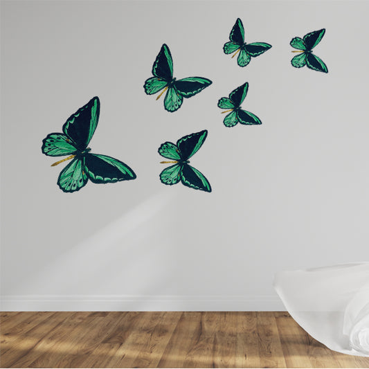 Green birdwing butterfly Wall decal