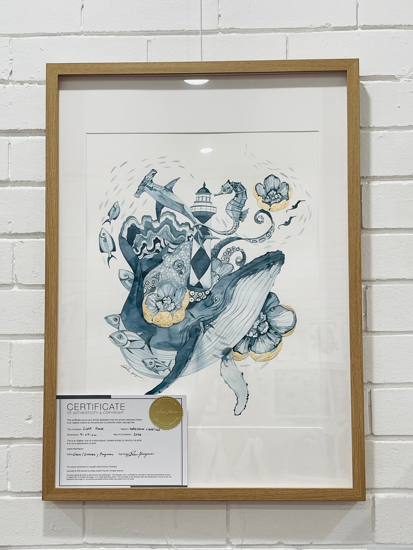 Light house watercolour illustration