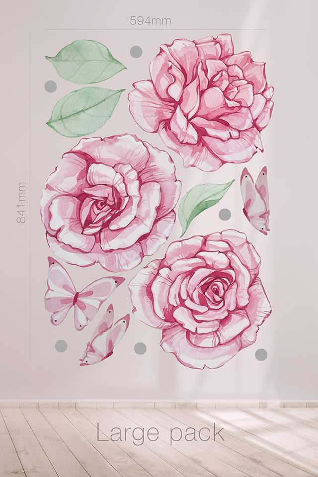 Navid roses removable and reusable wall decal