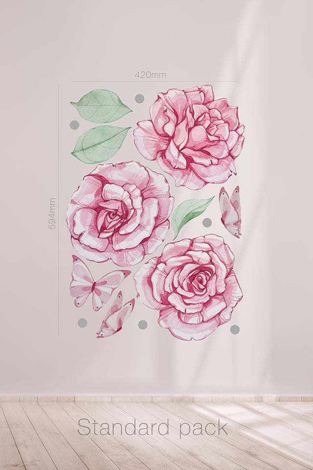 Navid roses removable and reusable wall decal