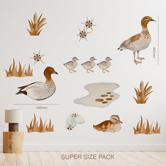 Australian wood duck wall decal