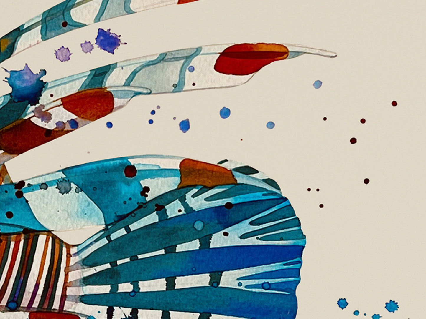 Lionfish watercolour print