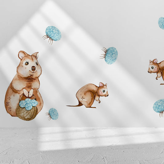 Quokka theme wall decal