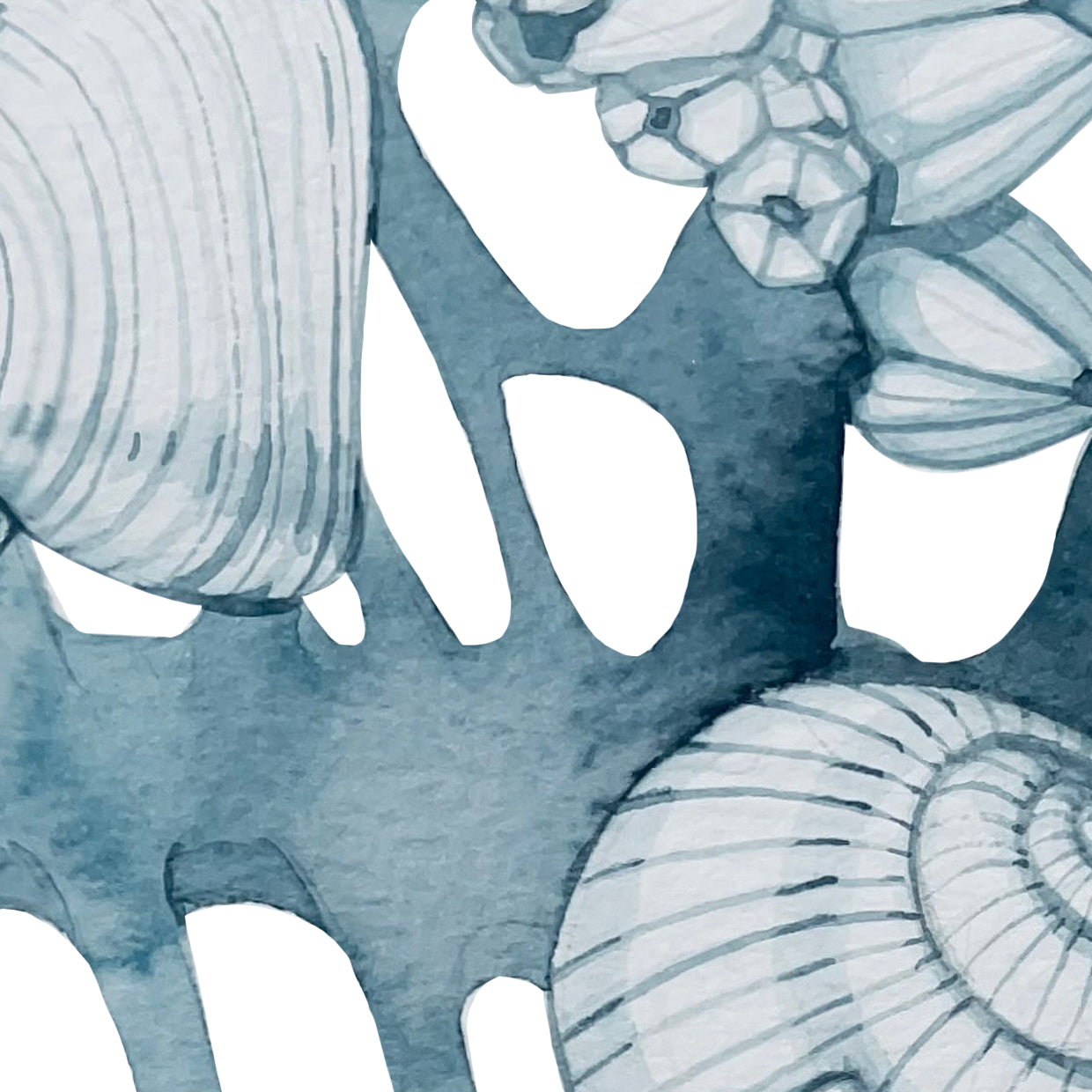 Ocean memory watercolour print