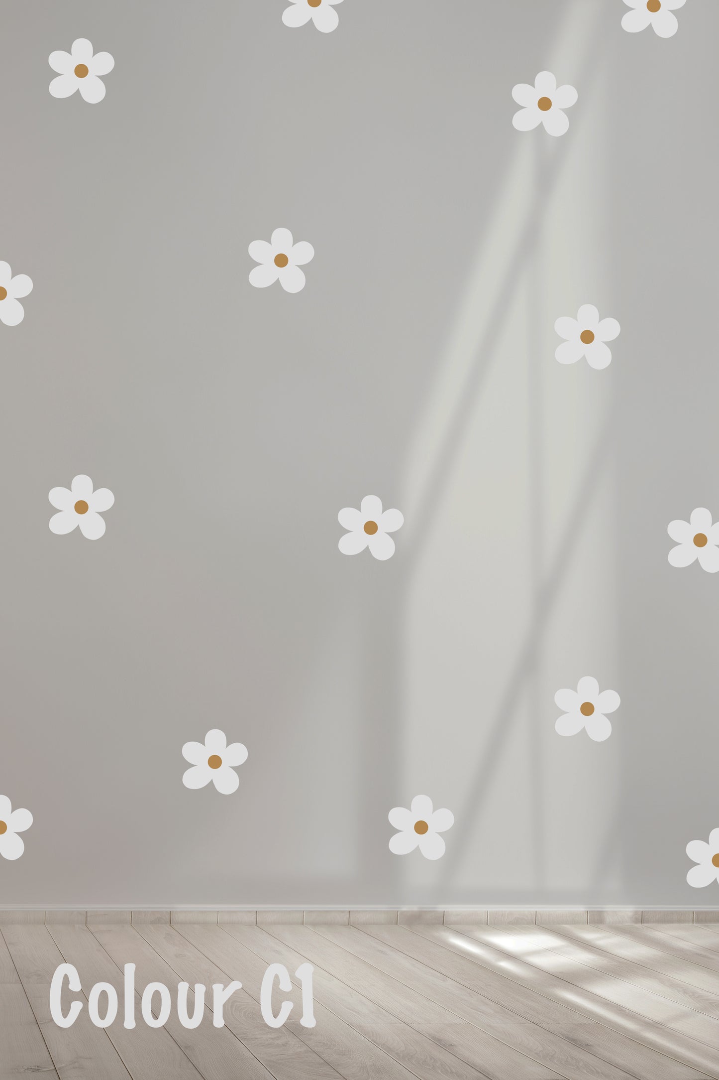 Daisies fabric wall decal