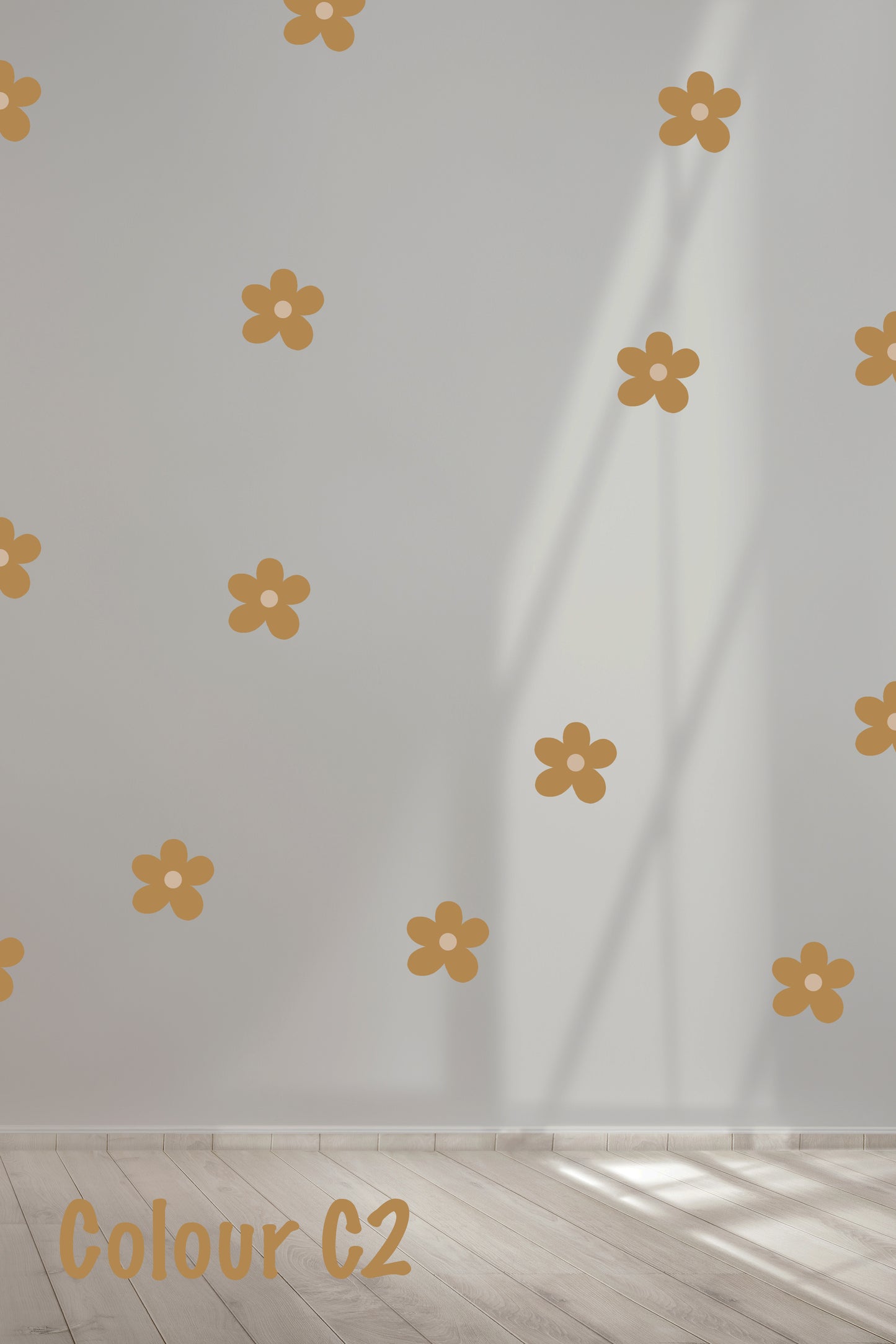 Daisies fabric wall decal