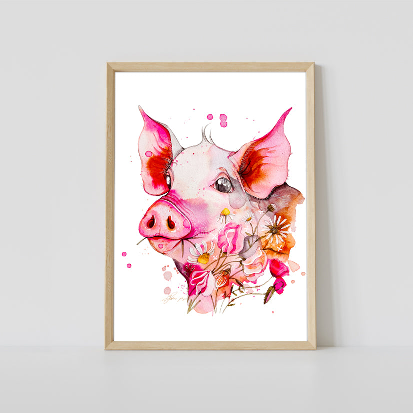 Farm Animal watercolour prints
