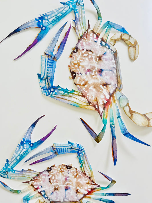 Two salty crabs wall decal