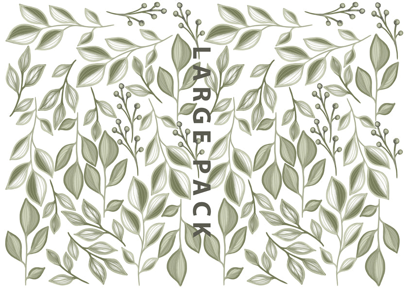 Green Foliage Leaves wall decals