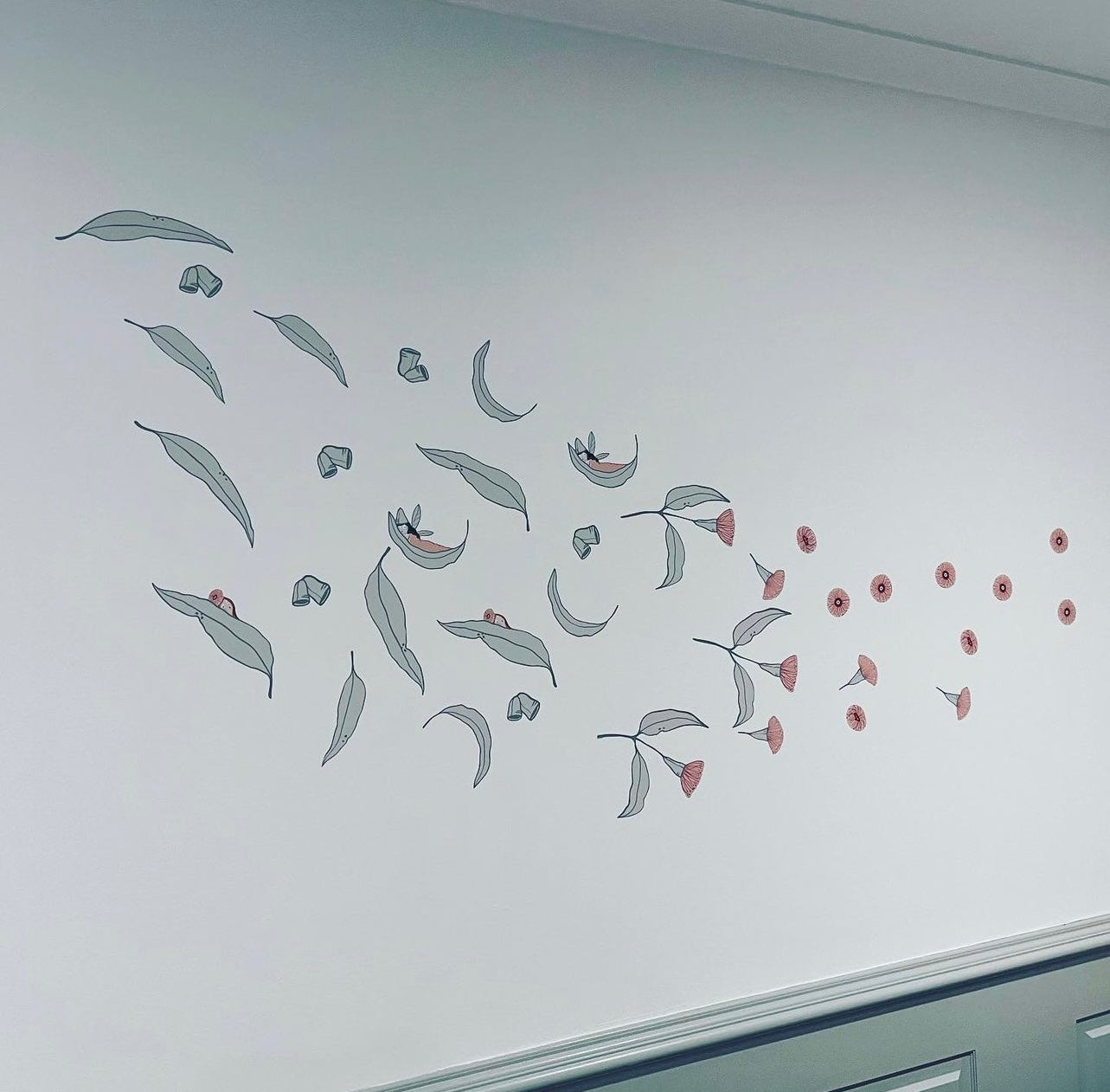 Eucalyptus fabric wall decal
