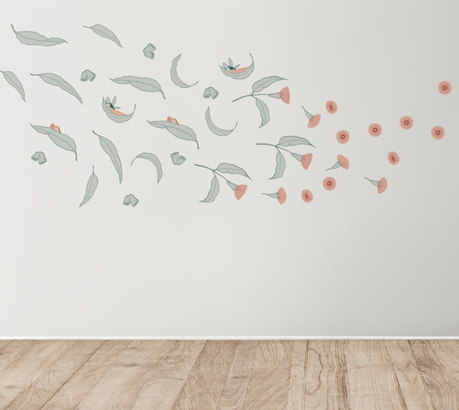 Eucalyptus fabric wall decal